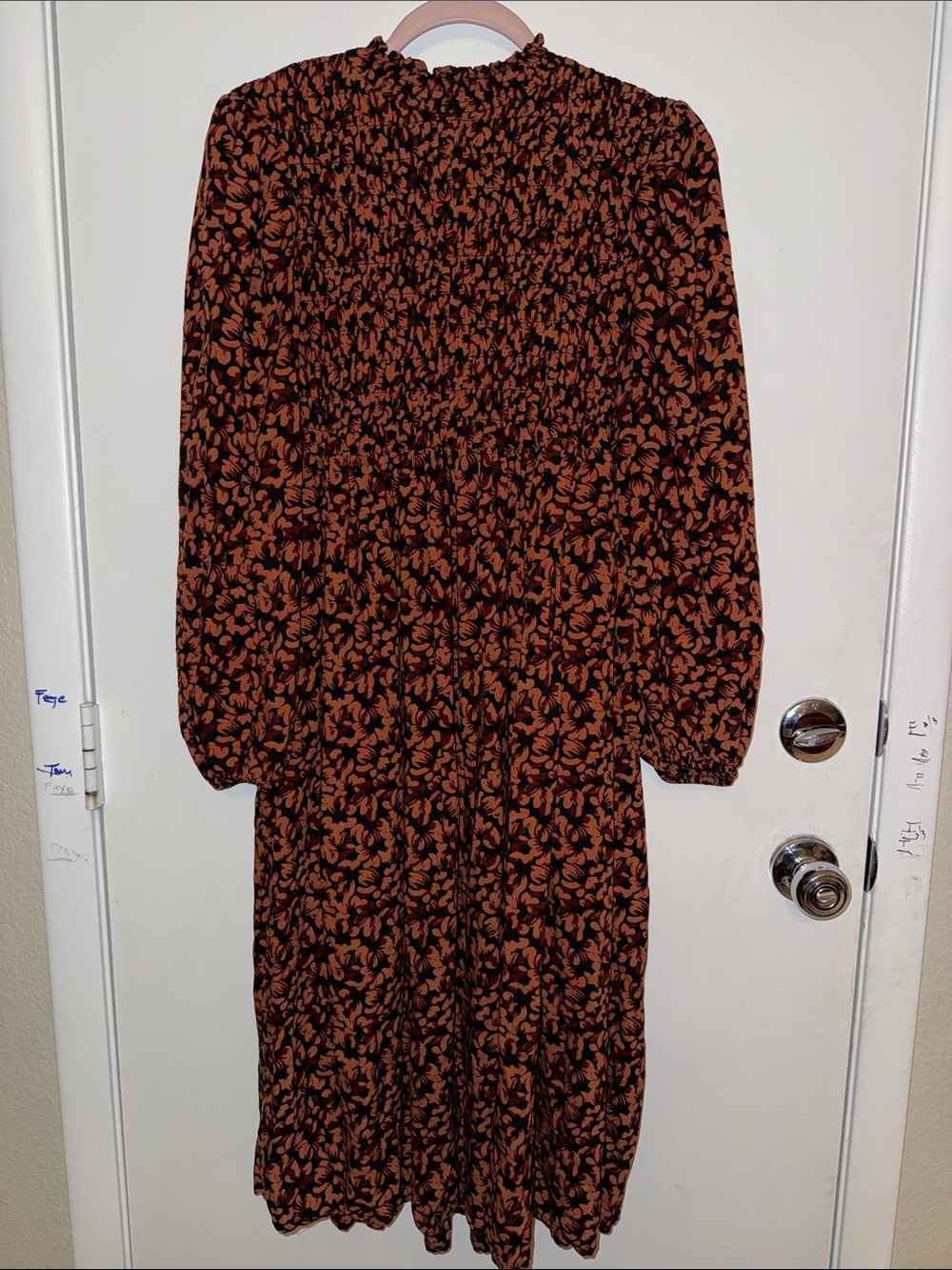 a new day Black & Rust Floral Maxi Dress